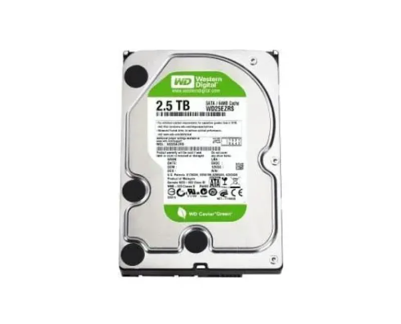 WD25EZRX - Western Digital Caviar Green 2.5TB 5400RPM SATA 6Gb/s 64MB Cache 3.5-inch Hard Drive