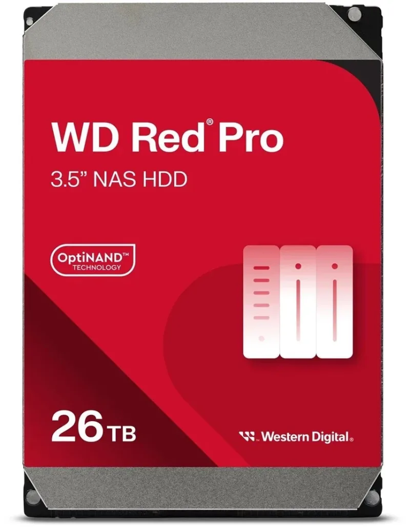 Western WD260KFGX Western Digital WD260KFGX Red Pro 26TB 7200RPM SATA 6Gb/s 512MB Cache CMR 3.5-inch NAS Hard Drive