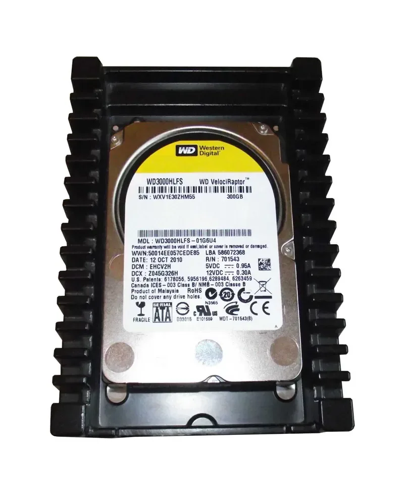 WD3000HLHX - Western Digital VelociRaptor 300GB 10000RPM SATA 6Gb/s 32MB Cache 3.5-inch Enterprise Hard Drive