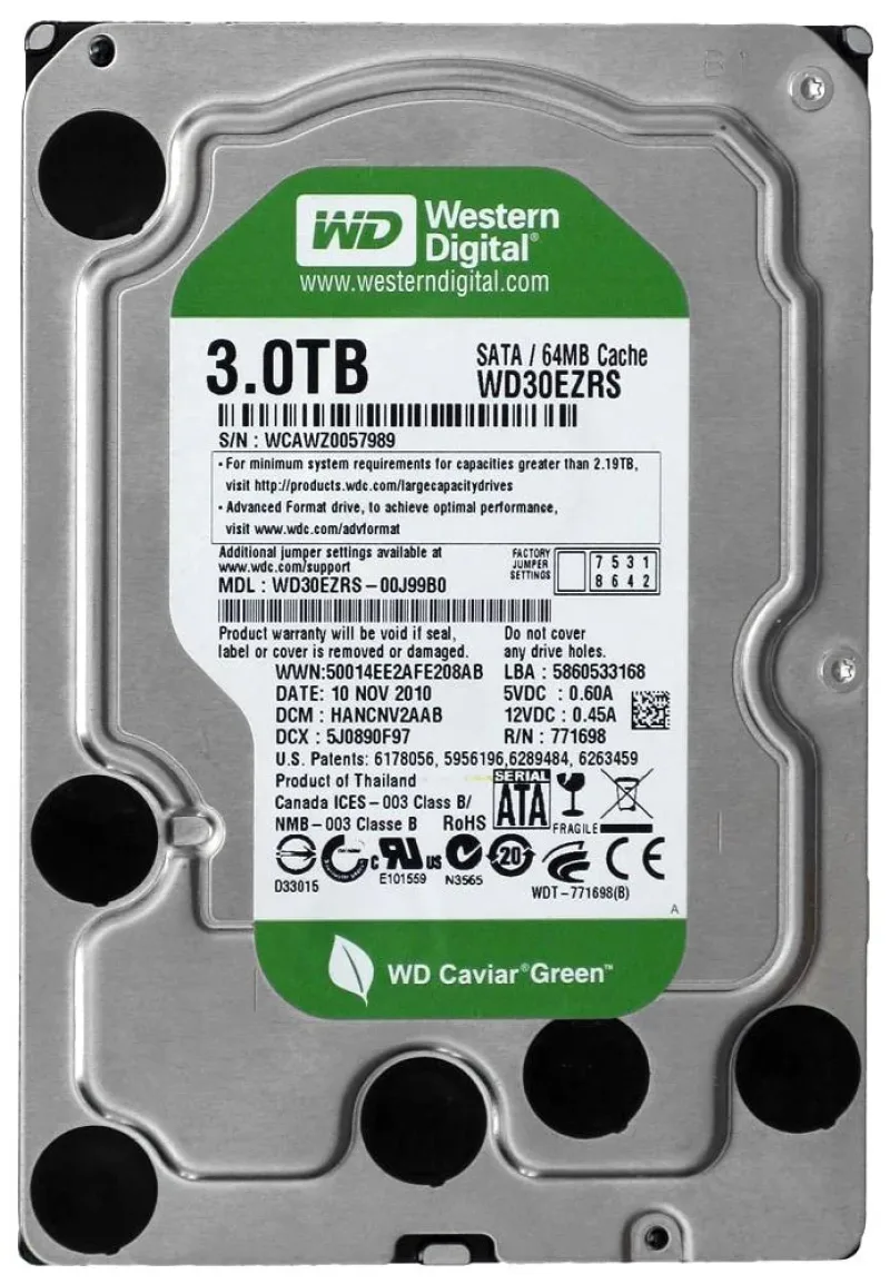 WD3000JS-98PDB0 - Western Digital Caviar SE 300GB 7200RPM SATA 3Gb/s 8MB Cache 3.5-inch Hard Drive