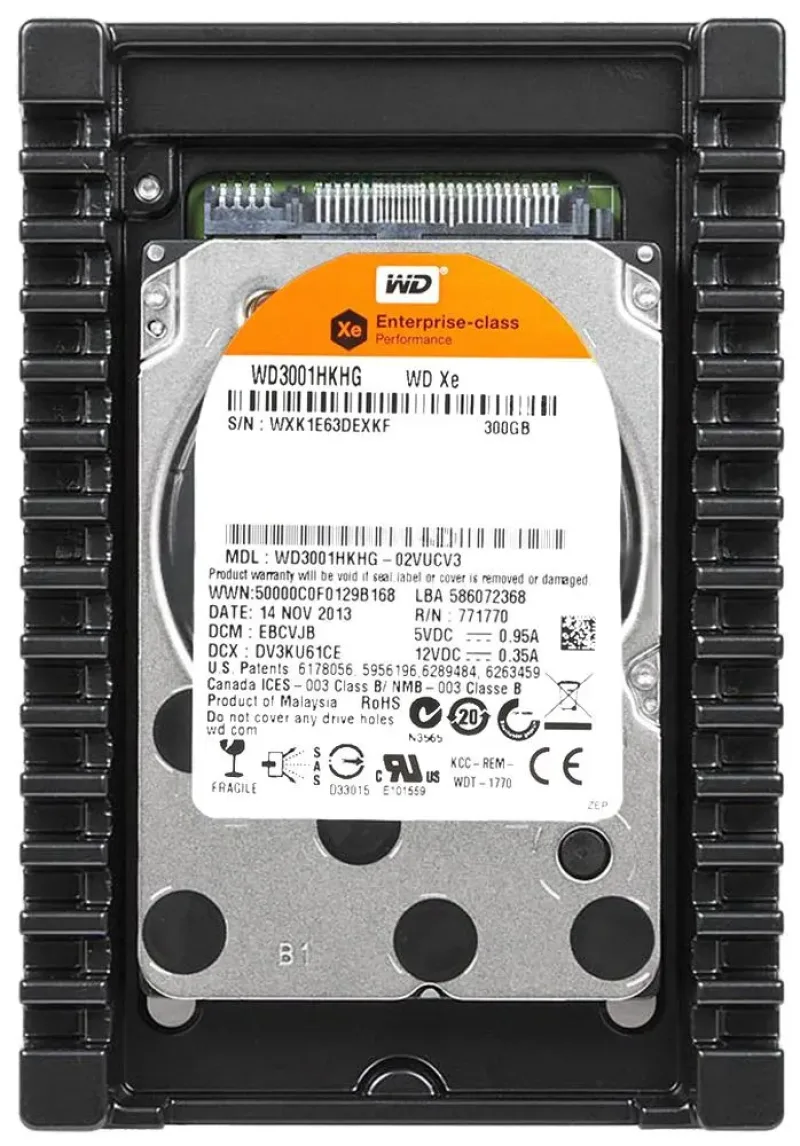 WD3001HKHG-02VUCV3 - Western Digital XE 300GB 10000RPM SAS 6Gb/s 32MB Cache 3.5-inch Hard Drive