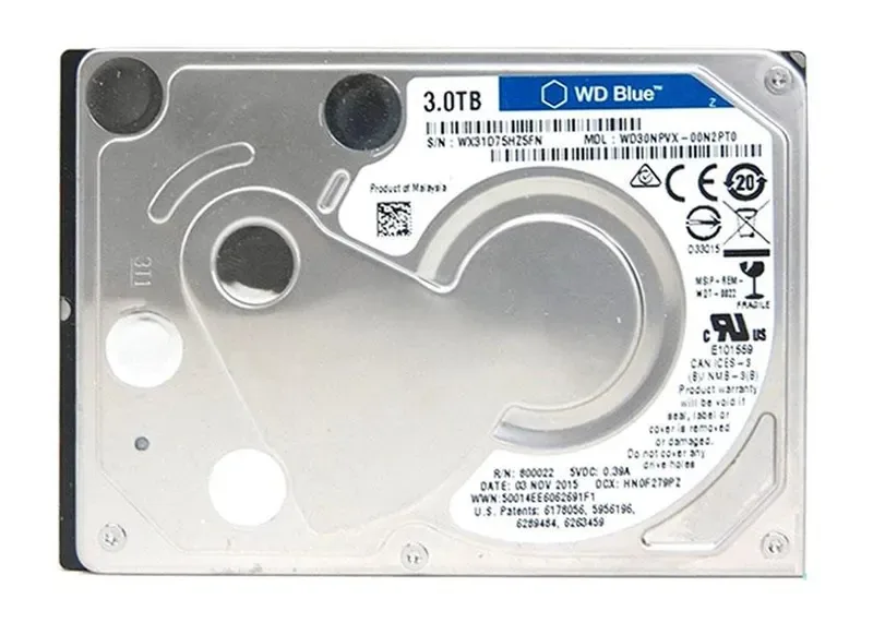 WD30NPVX-00N2PT0 - Western Digital Blue 3TB 5400RPM SATA 6Gb/s 64MB Cache 2.5-inch Hard Drive