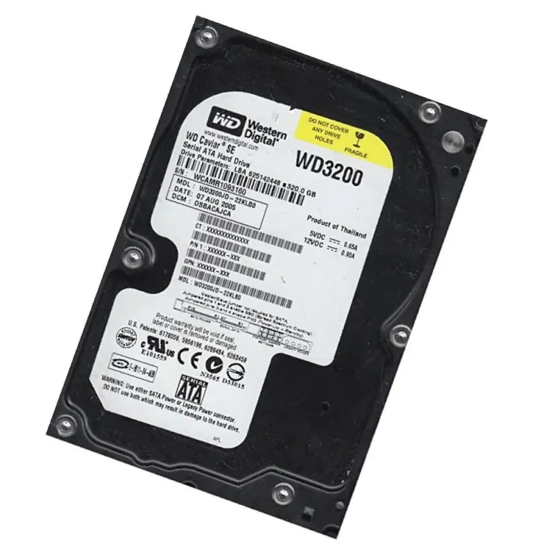 WD3200AAJB-00TYA0 - Western Digital Caviar SE 320GB 7200RPM ATA-100 8MB Cache 3.5-inch Hard Drive