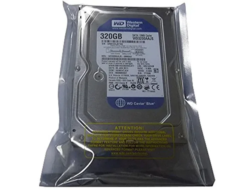 WD3200AAJS-57VWA2 - Western Digital Caviar Blue 320GB 7200RPM SATA 3Gb/s 8MB Cache 3.5-inch Hard Drive