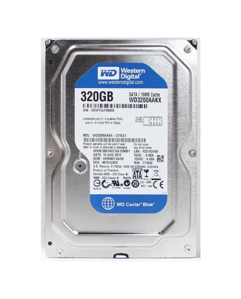 WD3200AAKX - Western Digital Caviar Blue 320GB 7200RPM SATA 6Gb/s 16MB Cache 3.5-inch Hard Drive