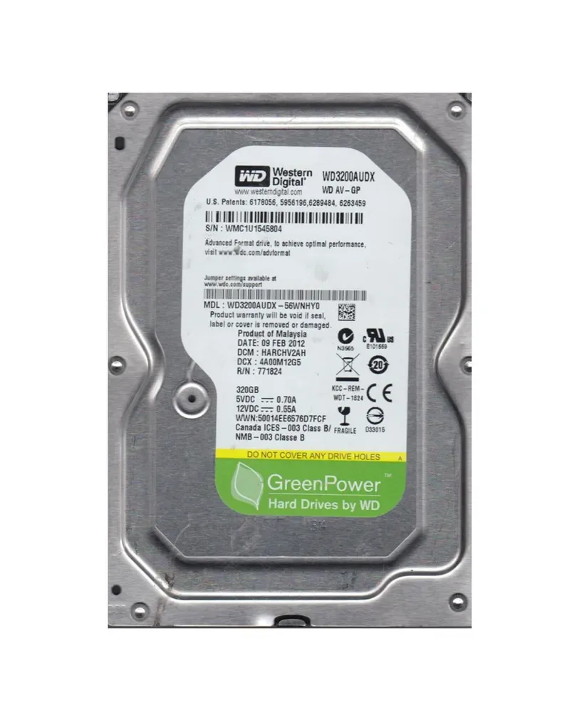 WD3200AVCS-632DY1 - Western Digital AV-GP 320GB 5400RPM SATA 3Gb/s 16MB Cache 3.5-inch Hard Drive