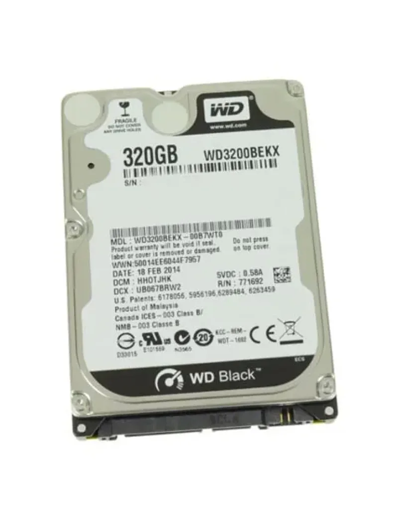 WD3200BEKX - Western Digital Black 320GB 7200RPM SATA 6Gb/s 16MB Cache 2.5-inch Hard Drive