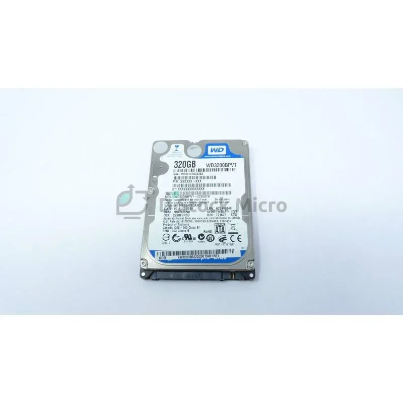 WD3200BEV-S00VAT0 - Western Digital 320GB 5400RPM SATA 3Gb/s 8MB Cache 2.5-inch Hard Drive