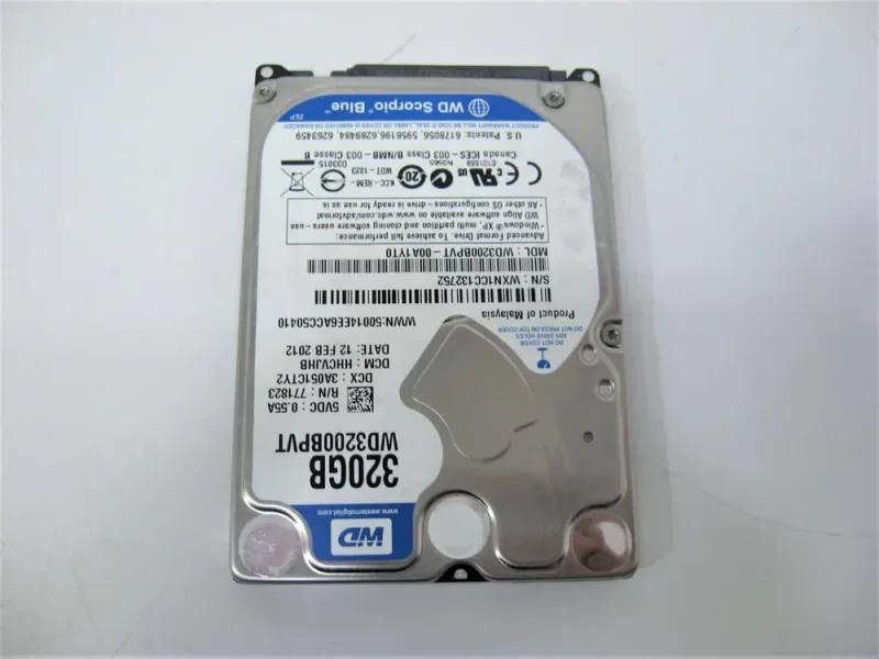 WD3200BEVS-60VAT0 - Western Digital Scorpio 320GB 5400RPM SATA 3Gb/s 8MB Cache 2.5-inch Hard Drive