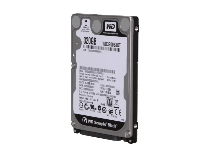 WD3200BEVT-60ZCT1 - Western Digital Scorpio Blue 320GB 5400RPM SATA 3Gb/s 8MB Cache 2.5-inch Hard Drive