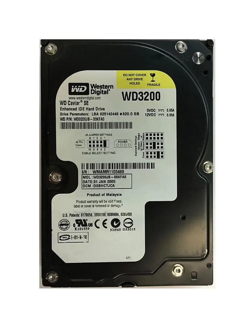 WD3200JB - Western Digital Caviar SE 320GB 7200RPM ATA-100 8MB Cache 3.5-inch Hard Drive