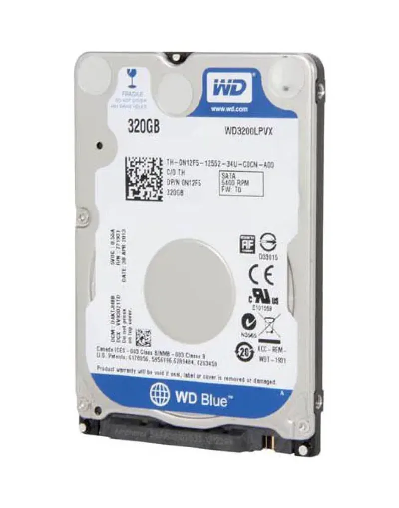 WD3200LPVX - Western Digital Blue 320GB 5400RPM SATA 6Gb/s 8MB Cache 2.5-inch Hard Drive