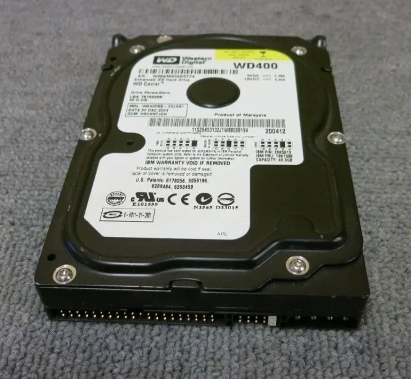 WD400-55DNA0 - Western Digital Caviar 40GB 7200RPM ATA-100 2MB Cache 3.5-inch Hard Drive