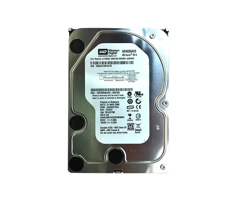 WD4000AAKS - Western Digital Caviar SE16 400GB 7200RPM SATA 3Gb/s 16MB Cache 3.5-inch Hard Drive