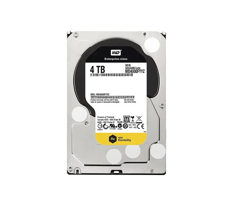 WD4000FYYZ-01U4B2 - Western Digital RE 4TB 7200RPM SATA 6Gb/s 64MB Cache 3.5-inch Hard Drive