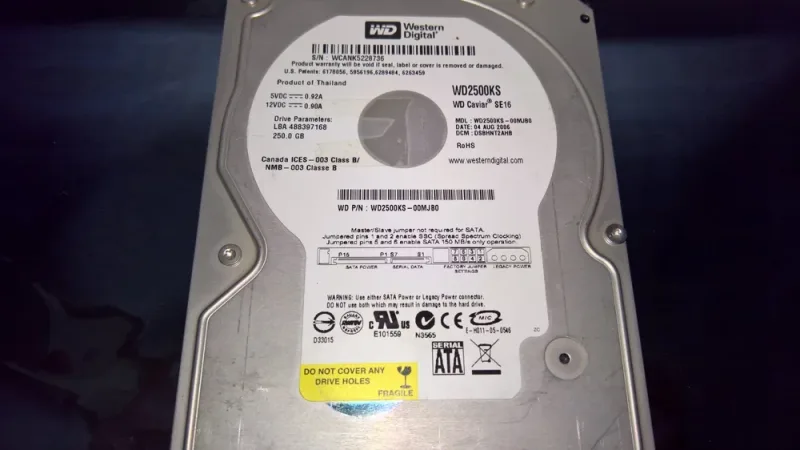 WD4000KS-19MNB0 - Western Digital Caviar SE-16 400GB 7200RPM SATA 3Gb/s 16MB Cache 3.5-inch Hard Drive