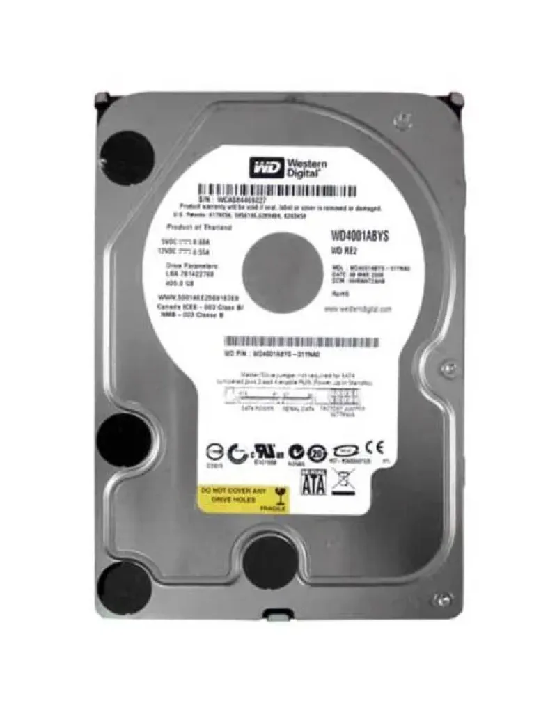 WD4001ABYS - Western Digital RE2 400GB 7200RPM SATA 3Gb/s 16MB Cache 3.5-inch Hard Drive