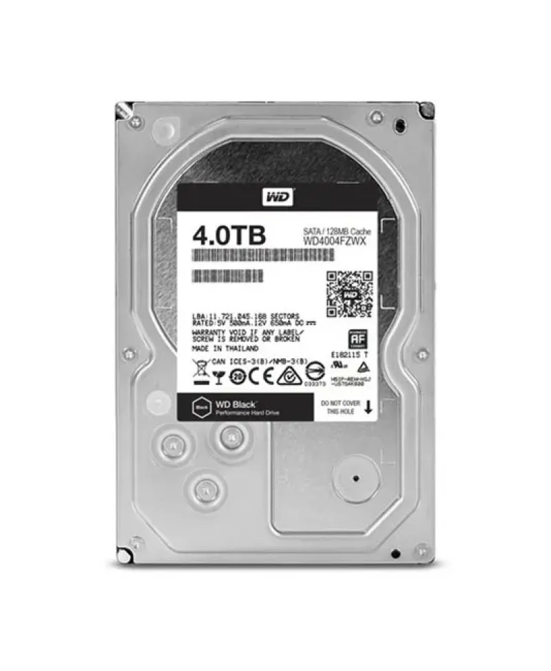 WD4002FYYZ - Western Digital 4TB 7200RPM SATA 6Gb/s 128MB Cache 3.5-inch Hard Drive