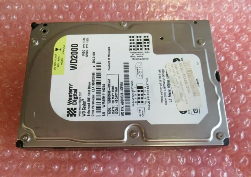 WD400BB-22JHC0 - Western Digital Caviar 40GB 7200RPM ATA-100 2MB Cache 3.5-inch Hard Drive