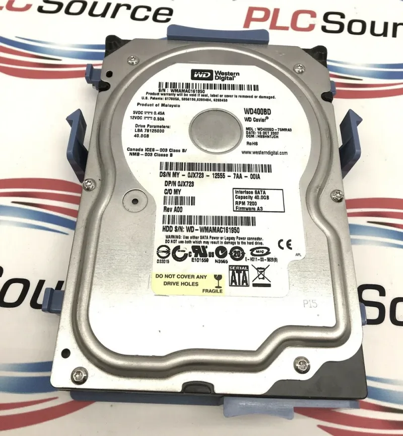 WD400BD-08LRA0 - Western Digital Caviar 40GB 7200RPM SATA 1.5Gb/s 2MB Cache 3.5-inch Hard Drive