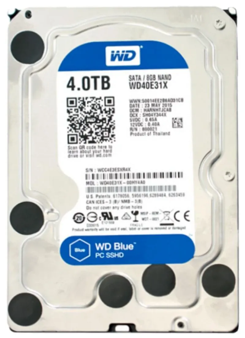 WD40E31XSP - Western Digital Blue SSHD 4TB 5400RPM Multi-Level-Cell SATA 6Gb/s 64MB Cache 8GB NAND 3.5-inch Hybrid Hard Drive