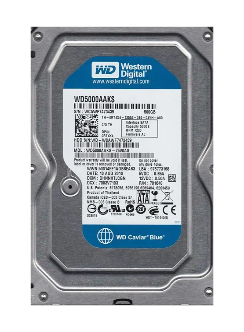 WD50000AACS - Western Digital Caviar Green 500GB 7200RPM SATA 3Gb/s 16MB Cache 3.5-inch Hard Drive