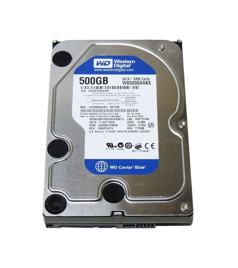 WD5000AAKS-00Z7B0 - Western Digital Caviar Blue 500GB 7200RPM SATA 3Gb/s 16MB Cache 3.5-inch Hard Drive