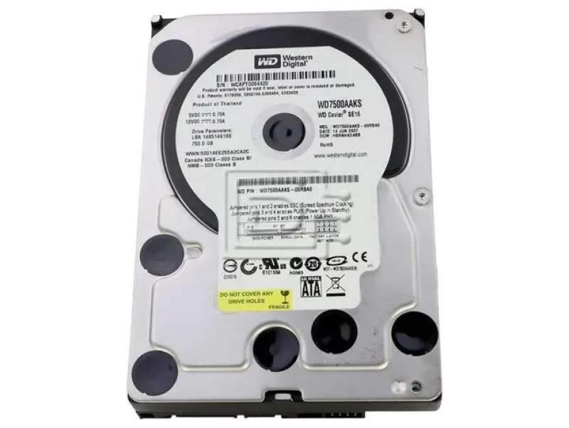 WD5000AAKS-41YGA1 - Western Digital Caviar SE16 500GB 7200RPM SATA 3Gb/s 16MB Cache 3.5-inch Hard Drive