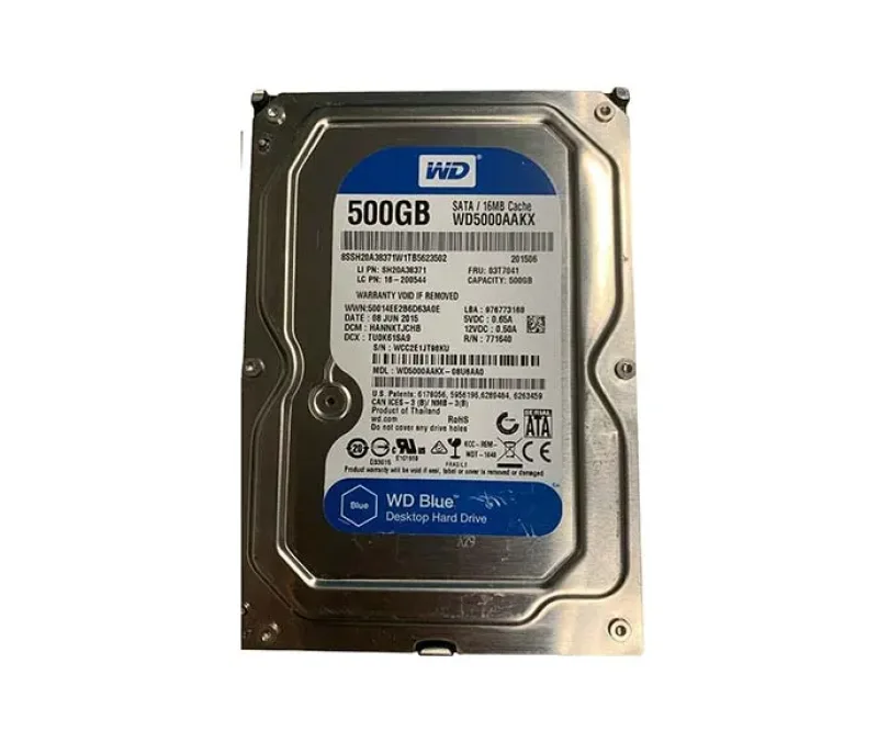 WD5000AAKX-08U6AA0 - Western Digital Caviar Blue 500GB 7200RPM SATA 6Gb/s 16MB Cache 3.5-inch Hard Drive