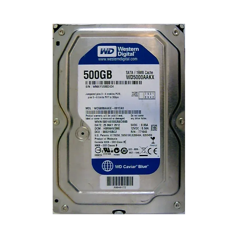 WD5000AAKX-329BA0 - Western Digital Caviar Blue 500GB 7200RPM SATA 6Gb/s 16MB Cache 3.5-inch Hard Drive
