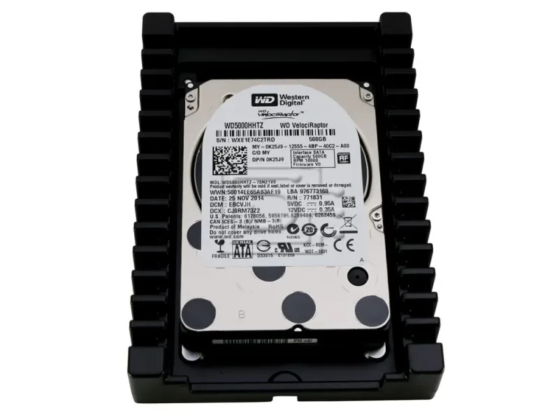 WD5000HHTZ-60N21V0 - Western Digital VelociRaptor 500GB 10000RPM SATA 6Gb/s 64MB Cache 3.5-inch Hard Drive