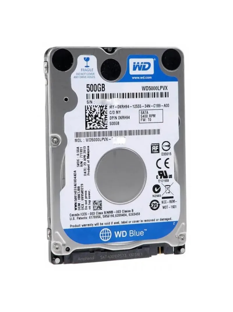 WD5000LPVX - Western Digital Blue 500GB 5400RPM SATA 6Gb/s 8MB Cache 2.5-inch Hard Drive