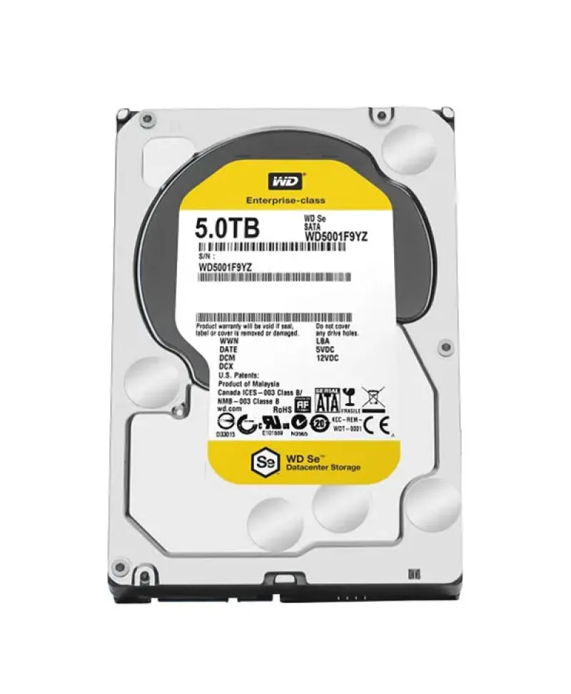 WD5001F9YZ - Western Digital Se 5TB 7200RPM SATA 6GB/s 128MB Cache 3.5-inch Hard Drive