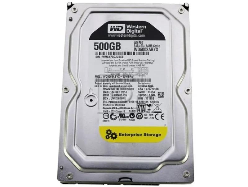 WD5003ABYX-70WERA0 - Western Digital RE4 500GB 7200RPM SATA 3Gb/s 64MB Cache 3.5-inch Enterprise Hard Drive