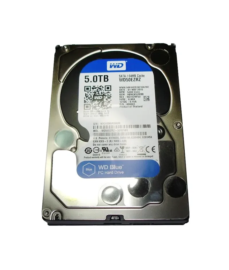 WD50PURX - Western Digital Purple 5TB 7200RPM SATA 6Gb/s 64MB Cache 3.5-inch Surveillance Hard Drive