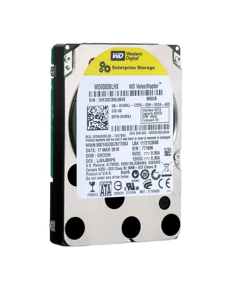 WD6000BLHX - Western Digital VelociRaptor 600GB 10000RPM SATA 6Gb/s 32MB Cache 2.5-inch Hard Drive