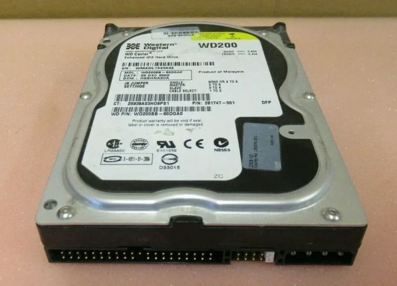WD600BB-00CAA1 - Western Digital Caviar 60GB 7200RPM ATA-100 2MB Cache 3.5-inch Hard Drive