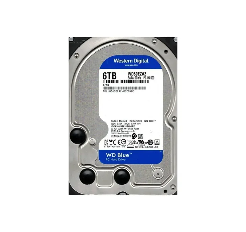 WD60EZAZ - Western Digital Blue PC Desktop 6TB 5400RPM SATA 6Gb/s 256MB Cache 3.5-inch Hard drive
