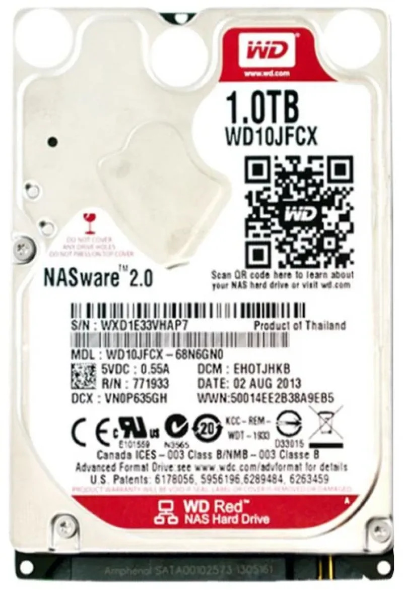 WD7500BFCX-68N6GN0 - Western Digital Red 750GB 5400RPM SATA 6Gb/s 16MB Cache 2.5-inch Hard Drive