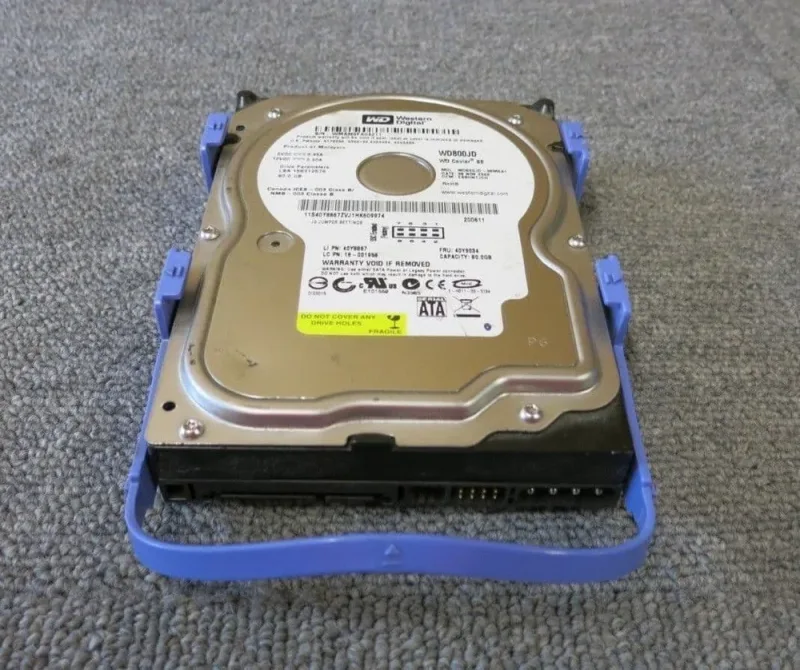 WD800AAJS-65M0A0 - Western Digital Caviar Blue 80GB 7200RPM SATA 3Gb/s 8MB Cache 3.5-inch Hard Drive