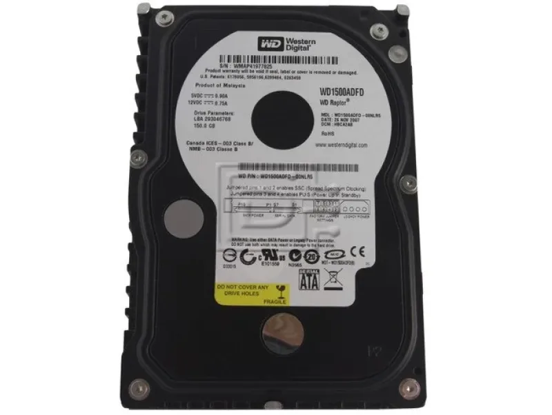 WD800ADFD-75LR1 - Western Digital Raptor 80GB 10000RPM SATA 7-Pin 16MB Cache 3.5-inch Hard Drive