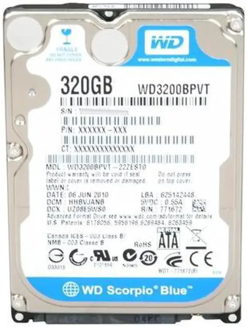 WD800BEAS-00KZT0 - Western Digital Scorpio Blue 80GB 5400RPM SATA 1.5Gb/s 2MB Cache 2.5-inch Hard Drive