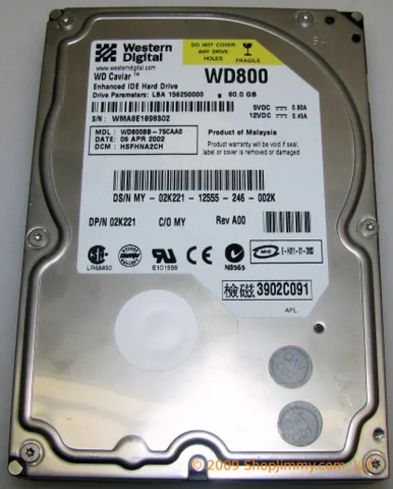 WDAC2850-40F - Western Digital 800MB 3.5-inch Hard Drive