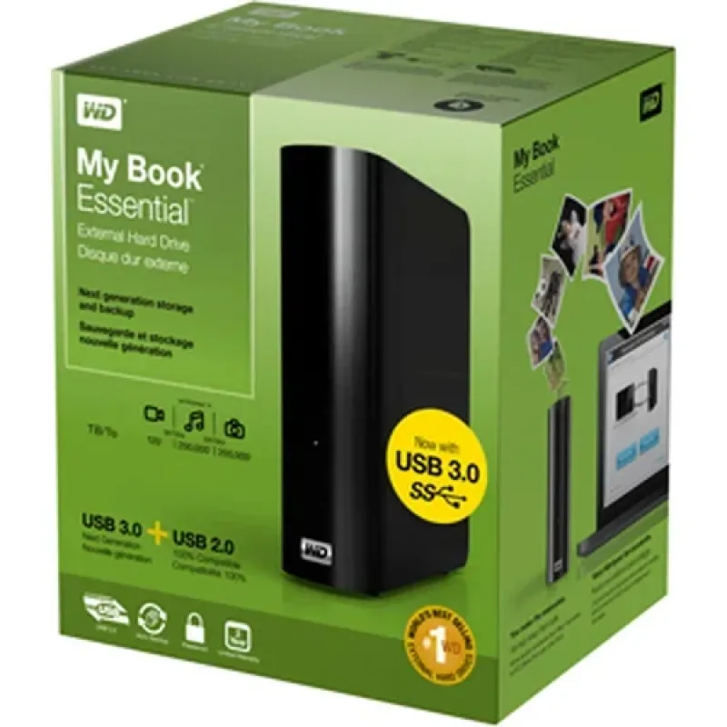 WDBACW0020HBK-NESN - Western Digital My Book 2TB USB 3.0 Hard Disk Drive
