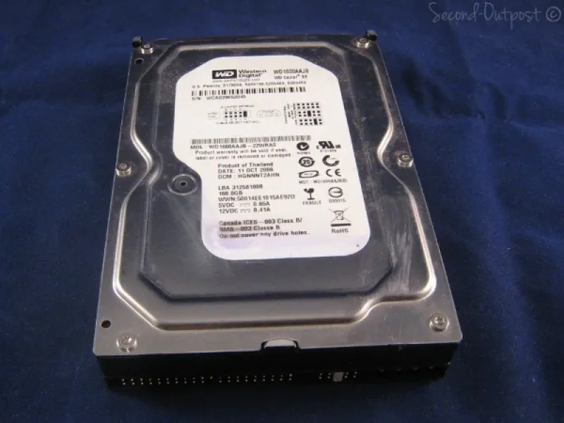 WDC1600AAJS - Western Digital Caviar Blue 160GB 7200RPM SATA 3GB/s 8MB Cache 3.5-inch Hard Drive