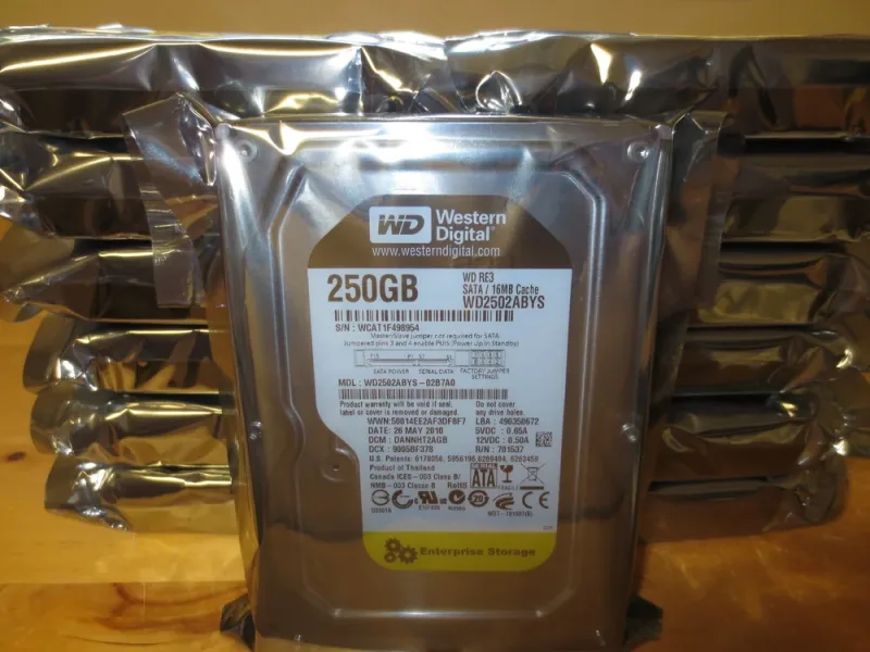WDC2502ABYS - Western Digital RE3 250GB 7200RPM SATA 3Gb/s 16MB Cache 3.5-inch Hard Drive