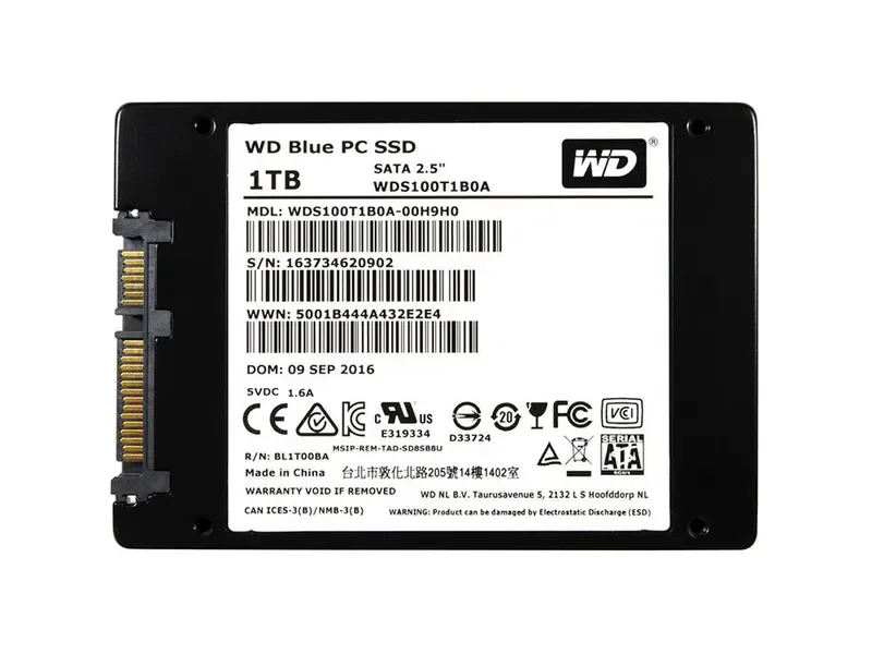 WDS100T1B0A - Western Digital Blue 1TB Triple-Level Cell SATA 6Gb/s 2.5-inch Solid State Drive