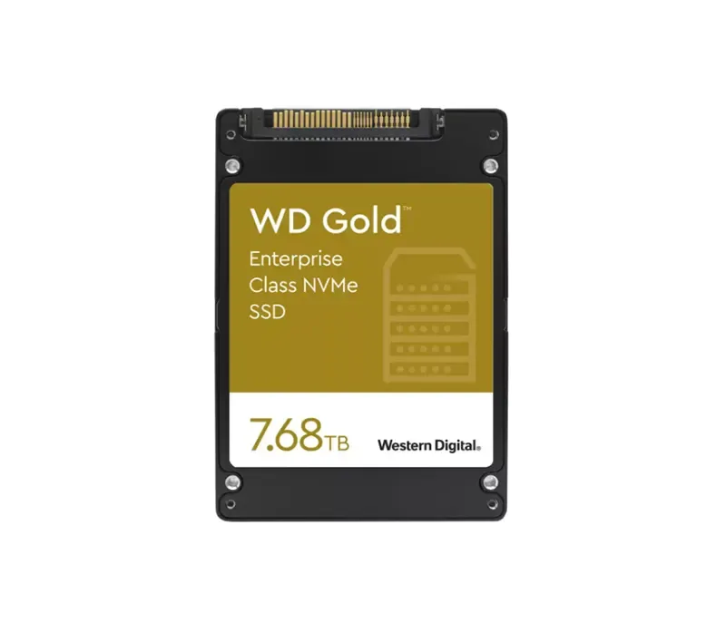 WDS768T1D0D - Western Digital Gold Enterprise Class 7.68TB Triple-Level Cell PCI Express 3.1 x4 NVMe U.2 2.5-inch Solid State Drive