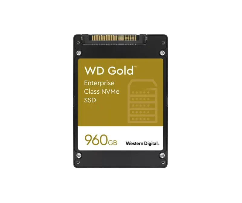 WDS960G1D0D - Western Digital Gold Enterprise Class 960GB Triple-Level Cell PCI Express 3.1 x4 NVMe U.2 2.5-inch Solid State Drive