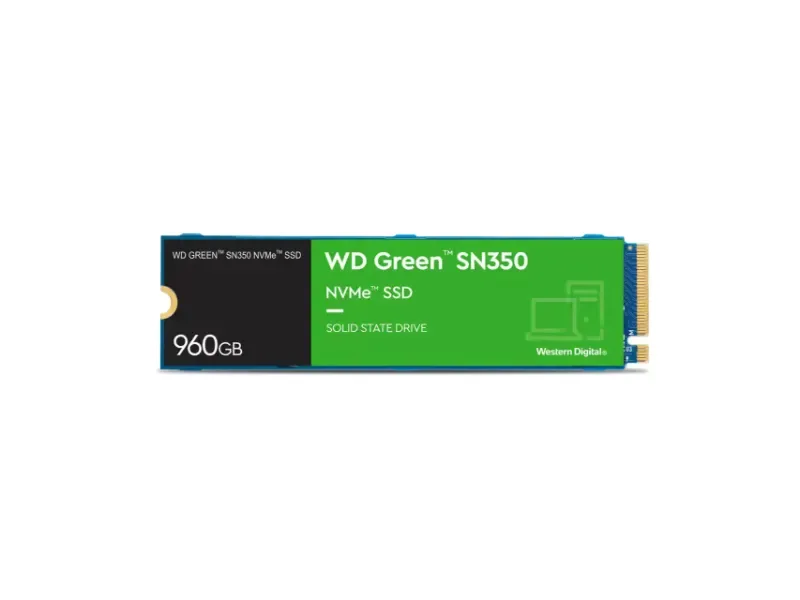 WDS960G2G0C - Western Digital Green SN350 960GB Triple-Level Cell PCI Express 3.0 x4 NVMe M.2 2280 Solid State Drive